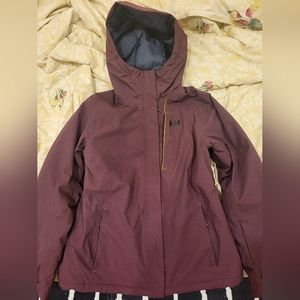 Helly Hansen ski suit, size M, purple with blue/grey accents